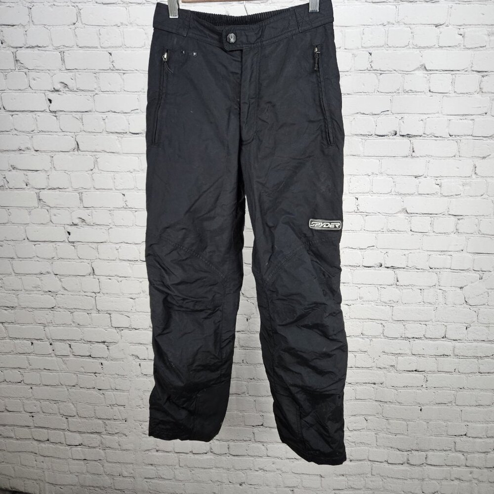 Spyder Black Thinsulate Entrant GII 5Kmm Snow Ski Snowboard Pants 4 (25x29)